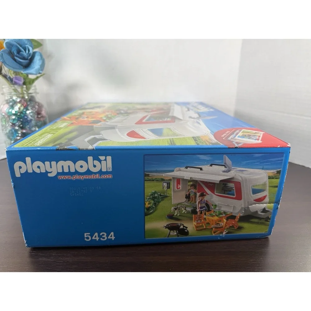 Playmobil 5434 Summer Fun Camping Family Caravan Play Set 